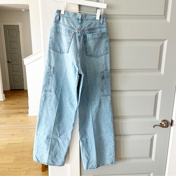 NWT Frame High Rise Baggy Pocket Jeans Revolve - Picture 3 of 6